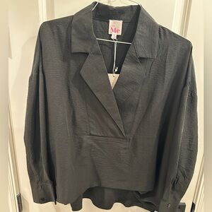So Me Women's Black Blouse